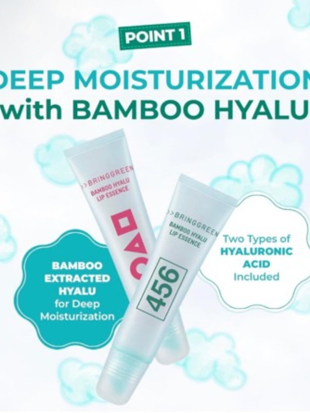 BringGreen x Squid Game Bamboo Hyalu Lip Essence 2 Pack NIP - Picture 3 of 4